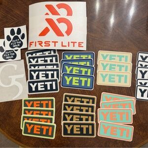 Yeti, First Lite, DU Sticker LOT